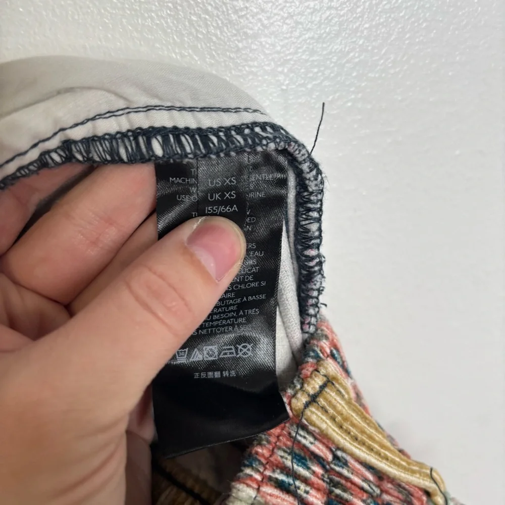 BDG Zana Patchwork Corduroy Trousers XS High Rise Wide Leg - Picture 11 of 13